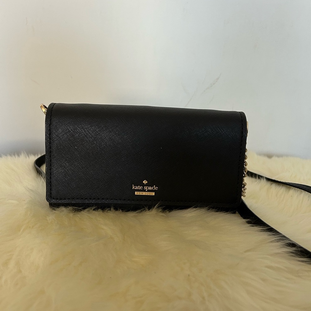 kate spade Black Crossbody Clutch